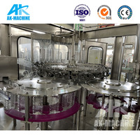Ligne de production d'eau pure et minérale en bouteille, entièrement automatique, 3 en 1, mini, pour petites entreprises, remplissage et conditionnement