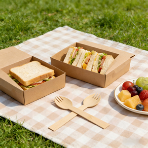 Cuchara-Tenedor Biodegradable Barata de Fábrica, Cuchara-Tenedor de Bambú Desechable, Vajilla Biodegradable, Compra al por Mayor para Fiestas y Eventos - Product Image 3