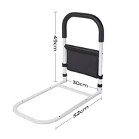 Barreaux de lit modernes en acier inoxydable pour hôpitaux, usage médical, personnes âgées, hauteur réglable, support de canne, couleur personnalisable