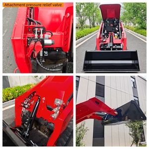 Mini-chargeuse sur chenilles V1000, certifiée EPA/EURO5/CE, multifonctionnelle avec divers accessoires, capacité de charge de 650 kg, moteur <span class=keywords><strong>Kubota</strong></span> - Product Image 3