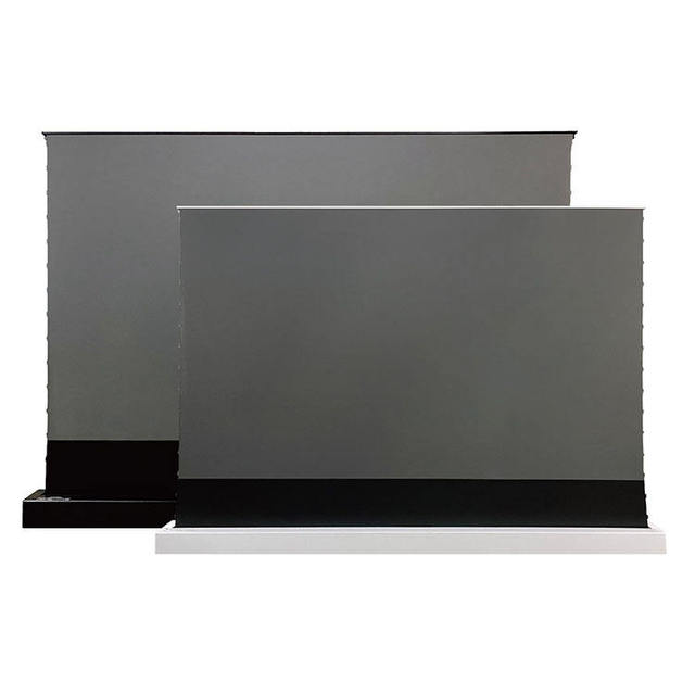 120 Inch Electric Floor Rising Projector Screen UST ALR Motorized Tab Tension Projection Screen 4K Anti-light Movie Screen