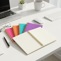 Promotion Meilleur prix Vente en gros Vintage effaçable A4 A5 A6 A7 Couverture rigide personnalisée Fabricant de cahiers kraft pour le travail avec stylo