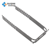Accessoires en acier léger, clip en U pour profil CD 30*0.5*295mm, clip de plafond, pince en U