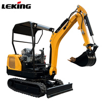 Prix compétitif : Mini-excavatrice Laidong 385 à moteur diesel de 2 tonnes avec chenilles extensibles