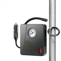 High Quality 12V ABS Portable Car Air Compressor Tire Inflator Pump with Tire Pressure Monitor for Vehicles