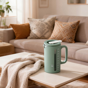 Caffettiera French Press in Vetro con Telaio in <span class=keywords><strong>Plastica</strong></span> Emode, Bestseller con Pistone in Acciaio Inox per <span class=keywords><strong>Caffè</strong></span> e Tè - Product Image 6