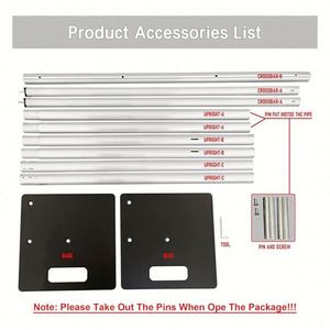 Kit de Soporte para Telón de Fondo de Fotografía de Alta Resistencia, 6 x 10 pies, con Tubos y Cortinas, para Decoración de Escenarios - Product Image 6