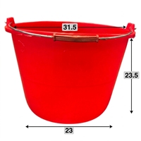 Fût en plastique HDPE rouge de haute qualité avec poignée métallique robuste, conteneur de sécurité incendie pour liquides inflammables, usage en construction