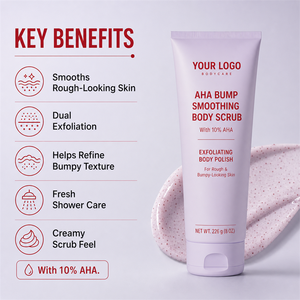Exfoliante Corporal Suave con AHA de Doble Acción para Piel Áspera, Refina la Textura y Deja la Piel Suave, Tersa y Fresca, Marca Privada - Product Image 1