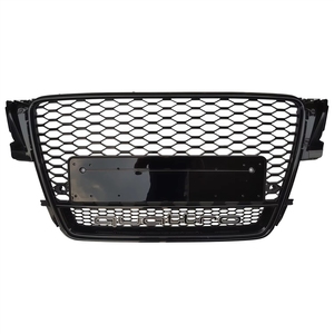 Rejilla Frontal de Malla Estilo RS5 de Alta Calidad en ABS Negro para <span class=keywords><strong>A5</strong></span> <span class=keywords><strong>B8</strong></span> 2008-2011 - Product Image 1