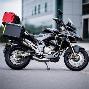 Portapacchi Laterale Rinforzato in Acciaio Inossidabile con Supporto per Valigie Rigide Opzionali per Zontes ZT310 T 310ADV - Product Image 2