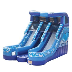 Toboggan gonflable pour enfants, maison de rebond blanche de luxe avec jouets en peluche, balles, toboggan aquatique - Product Image 4