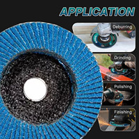 Disque à lamelles en zircone 4 pouces P80, lot de 10 pièces, disque de meuleuse d'angle 100 mm pour le meulage du métal, meule de meulage robuste en acier inoxydable