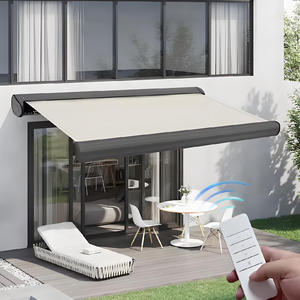 Toldo retráctil motorizado <span class=keywords><strong>para</strong></span> exteriores, sombrilla, brazo de <span class=keywords><strong>manivela</strong></span>, toldo de casete retráctil, toldo de aluminio <span class=keywords><strong>para</strong></span> Patio y hogar - Product Image 2