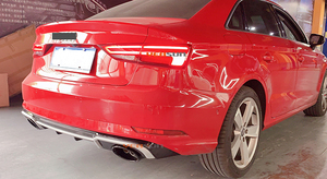 Difusor Trasero Estilo <span class=keywords><strong>RS3</strong></span> para <span class=keywords><strong>AUDI</strong></span> A3 Sedán, Difusor Trasero Normal 2016 2017 2018 <span class=keywords><strong>2019</strong></span> - Product Image 6