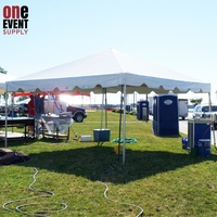 Carpa para Bodas Ignífuga NFPA 701 de 10*30 pies, Carpa con Estructura para Eventos Pequeños, Resistente al Viento 100 km/h, Carpa de Alquiler para Fiestas al Aire Libre