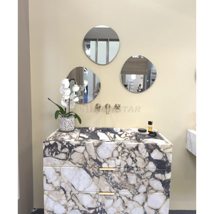 Newstar personalizable Natural italiano mármol habitación <span class=keywords><strong>lavabo</strong></span> baño Calacatta Viola mármol grande <span class=keywords><strong>lavabo</strong></span> mármol tocador de mármol - Product Image 2