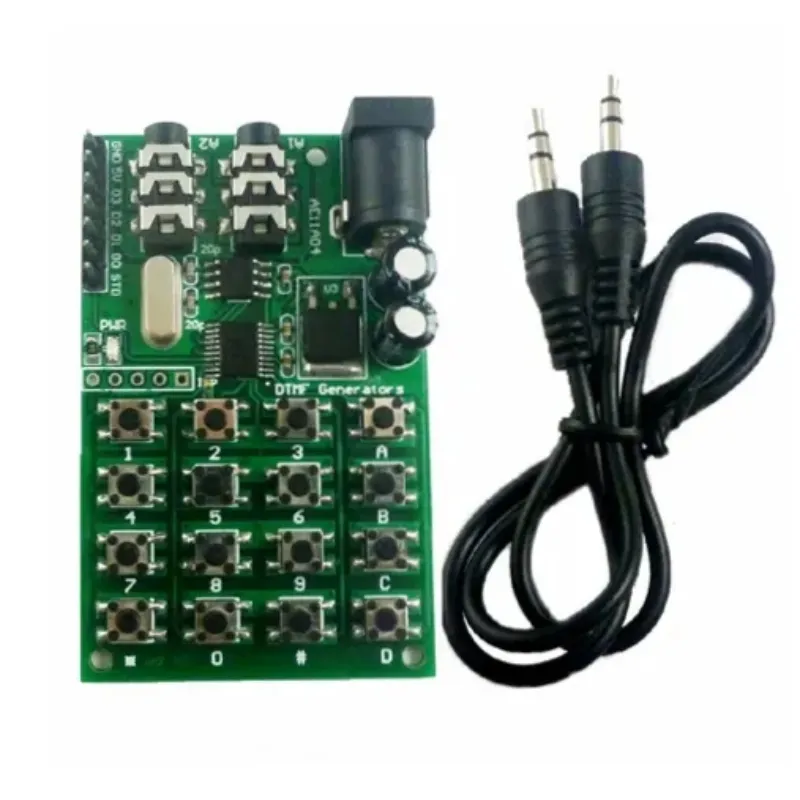 AE11A04 1234567890ABCD Dual Tones DTMF Generator Encoder Transmitter Module 3.5mm Jack Socket