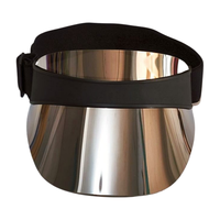 Casquette de pare-soleil en plastique PVC PC réglable de haute qualité Chapeau Protection UV Logo personnalisé pour hommes et femmes pour le sport