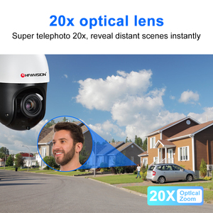 Hfws OEM 4k 8MP PTZ máy ảnh với 20x Zoom quang học 100m phát hiện chuyển động một chiều âm thanh SD Thẻ PoE tốc độ cao Dome <span class=keywords><strong>Camera</strong></span> PTZ IP - Product Image 5