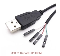 USB 1.25/PH2.0/XH2.54-4P DuPont adaptör uzatma kablosu dokunmatik ekran kablo USB Terminal veri kablosu