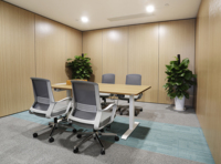 Bureau debout réglable en hauteur en mélaminé pour projet de bureau commercial