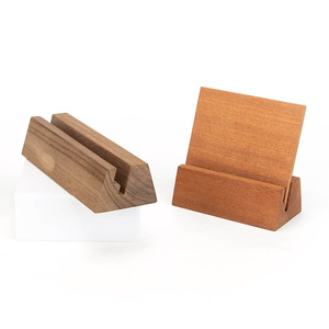 YUESHEN Base <span class=keywords><strong>de</strong></span> Madera Personalizada <span class=keywords><strong>de</strong></span> Haya y Nogal para Tarjetas <span class=keywords><strong>de</strong></span> Visita, Soporte <span class=keywords><strong>de</strong></span> Madera para Tarjetas, Base <span class=keywords><strong>de</strong></span> Madera para Tarjetas con Ranuras, Piezas Mecanizadas por CNC - Product Image 3