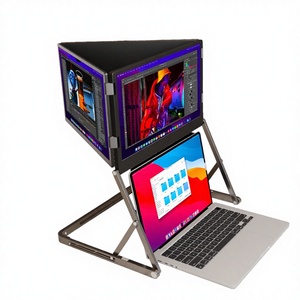 Ordinateur portable de jeu portable en aluminium de 15,6 pouces avec écran TFT LED rétroéclairé 1080P FHD Type C pour les voyages d'affaires, triple écran (OEM) - Product Image 3