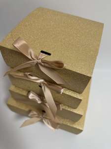 กล่องใส่กระดาษแวววาวพรีเมี่ยมของขวัญพับได้อเนกประสงค์กล่องของขวัญงานแต่งงานสุดหรู - Product Image 2