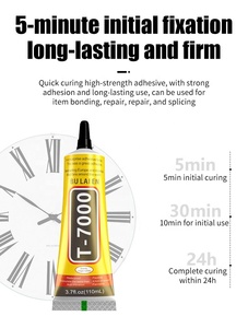 Adhésif T7000-15ml/50ml/110ml, fabricant en gros, réparation de téléphones portables, accessoires d'écran, bricolage, adhésif <span class=keywords><strong>noir</strong></span> - Product Image 6