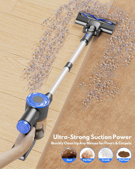 Versatile Lightweight Handheld Vacuum Cleaner High Power Portable with Large Suction Bagless Handheld Vacuum Cleaner