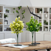 35cm Artificielle En Plastique Vert Fleurs Arbustes Bouquets pour La Décoration De La Maison Graduation Noël Nouvel An Thanksgiving