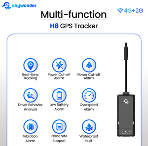 Skywonder H8 Traceur GPS Bluetooth 5.1 4G+2G Étanche Application <span class=keywords><strong>Android</strong></span> Analyse du comportement du conducteur Détection de sabotage et de chute Coupure de courant - Product Image 2