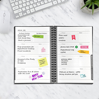 Newyes Merek A5 Notebook Spiral Dapat Dihapus Cerdas Dapat Digunakan Kembali Perencana Jadwal Tahunan Mingguan