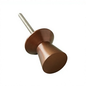 Pomos de Puerta de Metal Bronce, Diseño Flexible Ajustable para Uso en Puertas de Gabinetes, Puertas, Ventanas y Portones de Hogares y Hoteles - Product Image 1