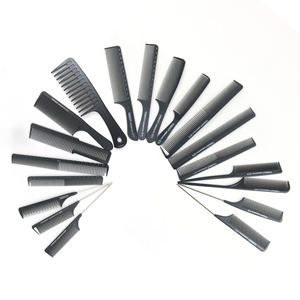 Peigne professionnel en acier inoxydable pour salon de coiffure, peigne à poux, peigne à queue de rat, brosse à cheveux en métal pour la coupe - Product Image 2