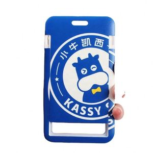 High Quality School Meal Card Work Protect Hard Plastic <b>ID</b> Card <b>Holder</b> and Lanyard - Product Image 1