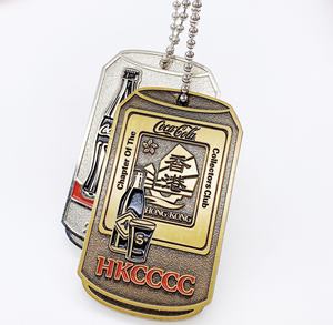 Mejor venta del fabricante nuevo diseño de Hong Kong <span class=keywords><strong>Coca</strong></span>-Cola colección recuerdo hebilla perro <span class=keywords><strong>etiqueta</strong></span> de marca Colgante con cadena de cuentas - Product Image 3