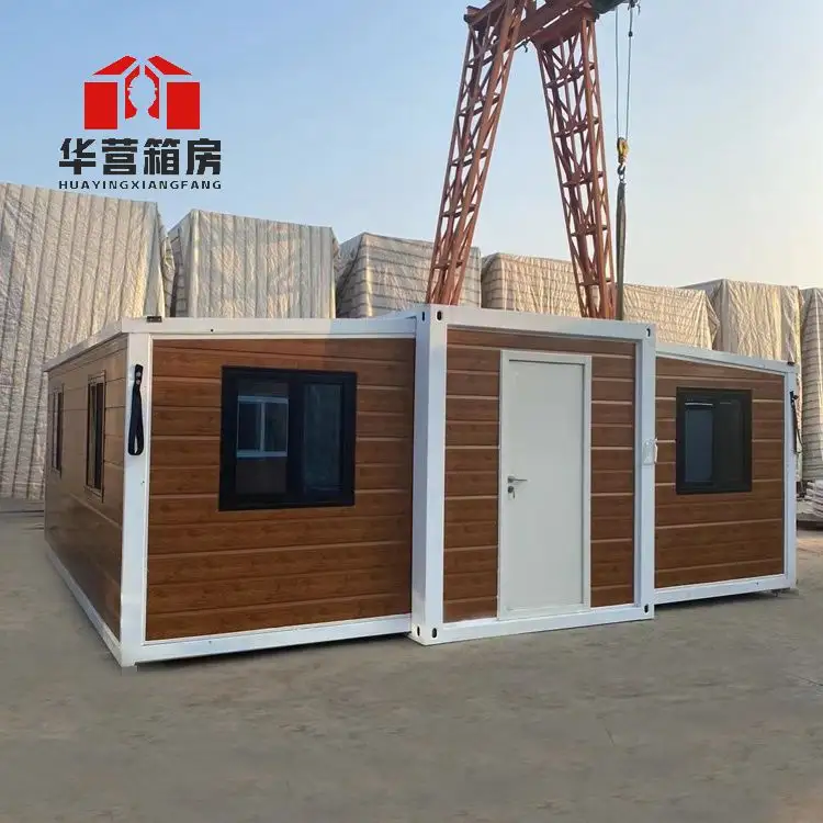 Conteneur de chambres mobiles pliantes à double aile Maisons préfabriquées à coût élevé en Chine