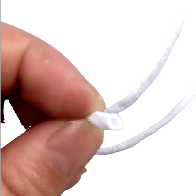 Round or Flat Webbing Elastic Band Earloop for Face Mask