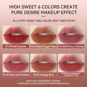 OEM Wholesale <strong>Custom</strong> <strong>Lipstick</strong>, Velvet Matte &amp; Brightening Lip Glaze, Long-Lasting Color, MINSHZEE Lip Glaze - Product Image 4