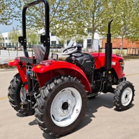Traktor 4x4 untuk Pertanian Mini, Traktor Roda 4 Kecil dengan Pemuat Depan