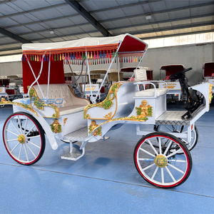 Nouvelle calèche royale électrique de type sculpture, prix usine, à vendre pour parcs, mariages et transport spécial touristique - Product Image 3