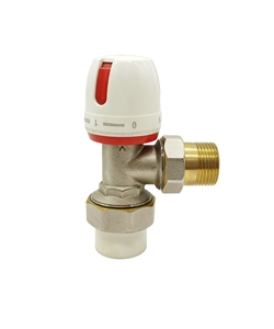 <span class=keywords><strong>Valvola</strong></span> Termostatica per Radiatore in Ottone Forgiato da 3/4'', Modello Angolare, Controllo Riscaldamento con Regolazione della Temperatura - Product Image 4