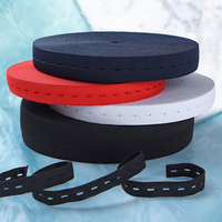 Bande élastique à œillets en maille boutonnée à chevrons, durable et écologique, prix de gros usine pour vêtements