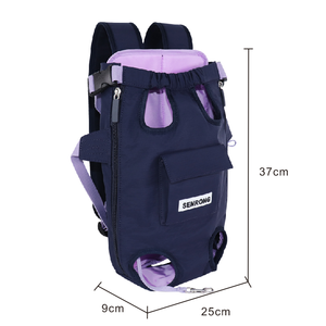 Labor-saving Front Hug Style Comfortable Multifunctional Pet Product Nylon Snap Button Pet <b>Backpack</b> Customizable Printing - Product Image 5