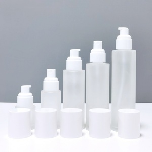 Wholesale 30ml 50ml 100ml Cosmetic Packaging Container Set Empty Skincare Lotion Glass <b>Bottle</b> - Product Image 4