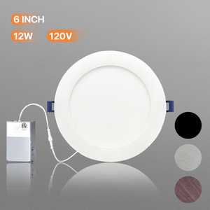 6 inch 5cct siêu mỏng <span class=keywords><strong>LED</strong></span> đèn trần ánh sáng 1000lm độ sáng thay đổi độ sáng canless Wafer Downlight với hộp nối - Product Image 1