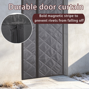 <span class=keywords><strong>Rideau</strong></span> de <span class=keywords><strong>porte</strong></span> magnétique en coton épais pour l'hiver, coupe-vent, isolant thermique et acoustique - Product Image 4