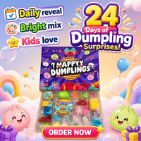 Calendrier de l'Avent Édition Spatiale de Noël avec 24 Jouets Squishy Fidget et Cadeaux Mystères en Forme de Dumpling pour Enfants et Soulagement du Stress des Fêtes